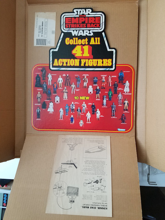 1981 Kenner ESB Collect all 41 (Style B) Mobile Hanger Display