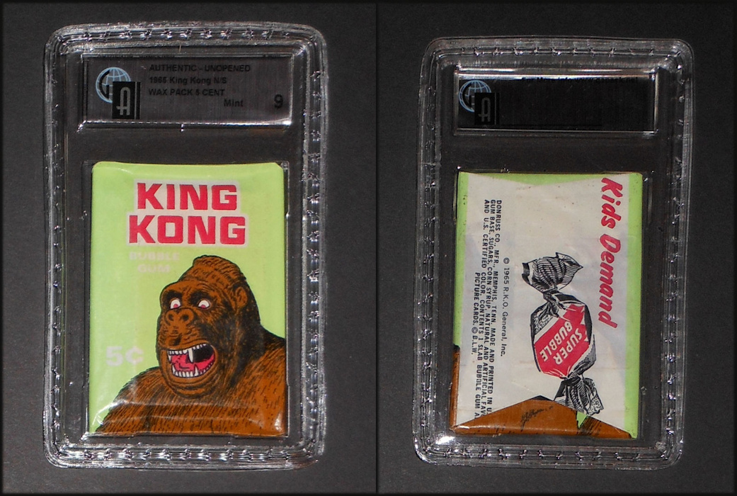 1966 Donruss King Kong Gum Card Unopened Wax Pack GAI 9 MINT