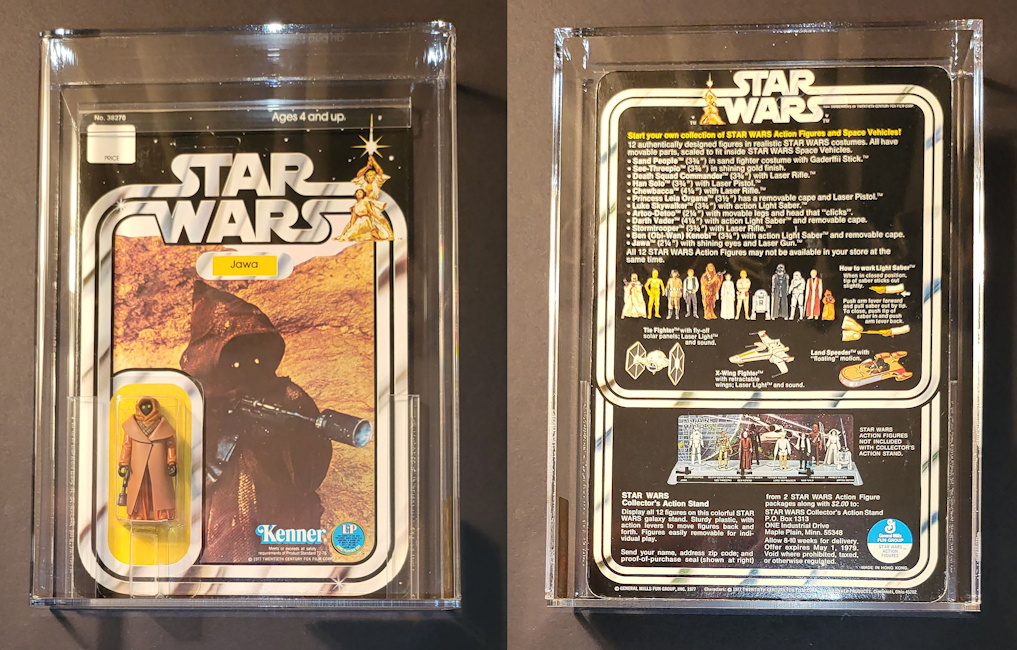 1978 Kenner Star Wars Vinyl Cape Jawa 12 Back-A AFA 90 NM+/MT